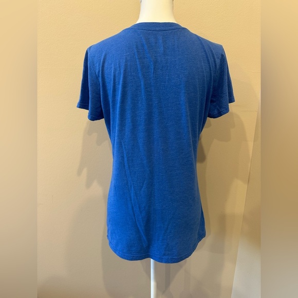 Chicago Cubs Women’s Blue V-Neck Baseball Tee MLB Merchandise Size Medium - Picture 5 of 6